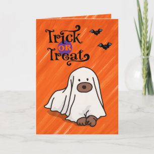 Halloween Custom Whimsical Funny Modern orange Card