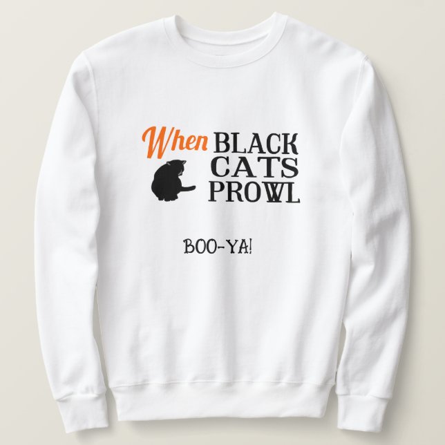 Halloween Custom Whimsical Funny modern  Sweatshirt (Design Front)