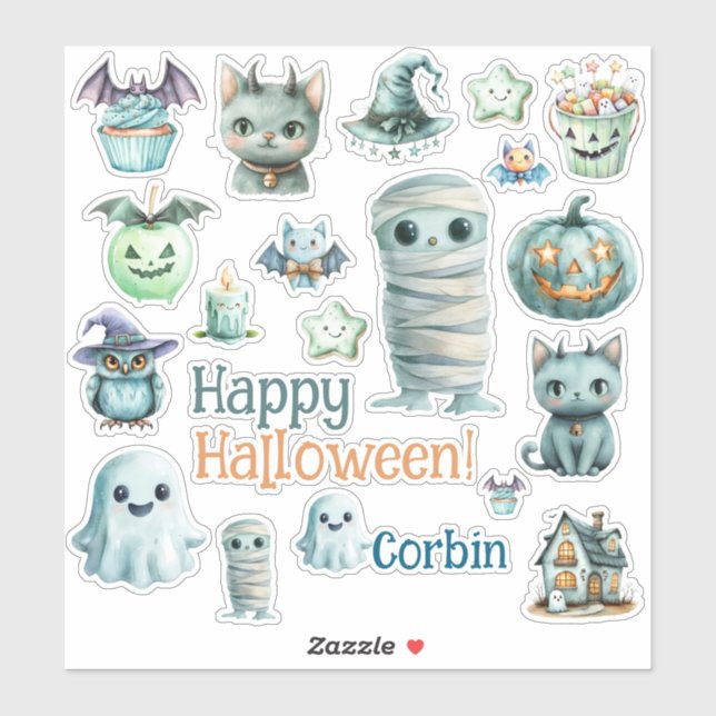 Halloween Customize Cut Vinyl Sticker (Sheet)