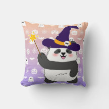Halloween Cute Baby Panda Witch Magic Wand