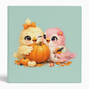 Halloween Cute Bird Friends Binder