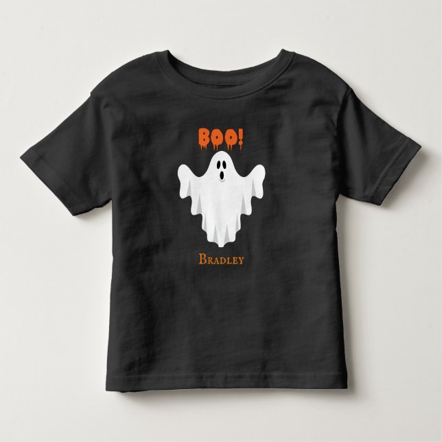 Halloween Cute Boo Ghost Toddler T-shirt (Front)
