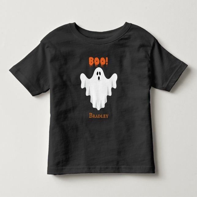 Halloween Cute Boo Ghost Toddler Toddler T-shirt (Front)