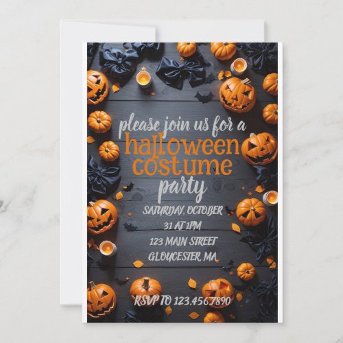 Halloween Cute Costume Party Invitation