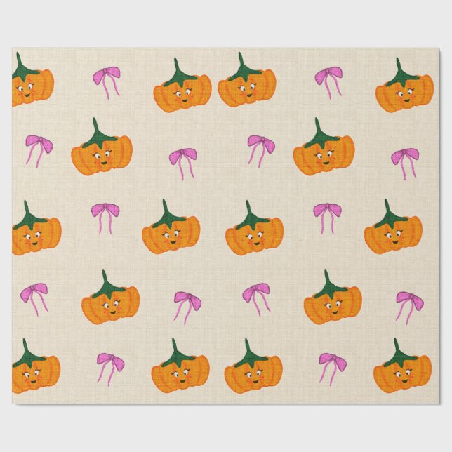 Halloween cute design,  wrapping paper (Flat)