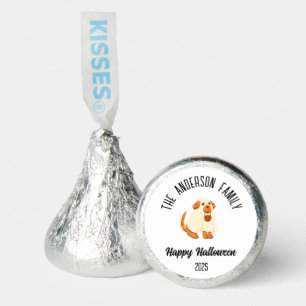 Halloween Cute Dog Ghost Costume Personalized Name Hershey®'s Kisses®