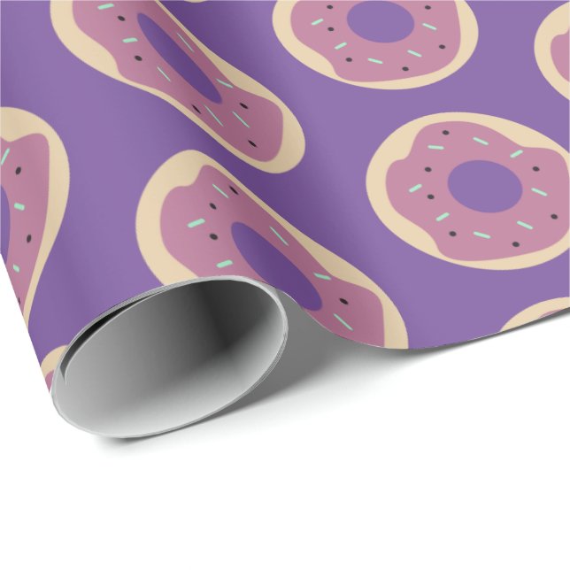 Halloween Cute Donuts Sprinkles Frosted Wrapping Paper (Roll Corner)