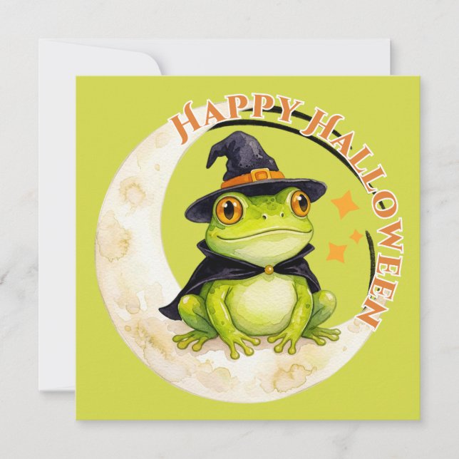 Halloween Cute Frog Toad Witch (Front)