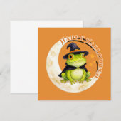 Halloween Cute Frog Toad Witch Green (Front/Back)