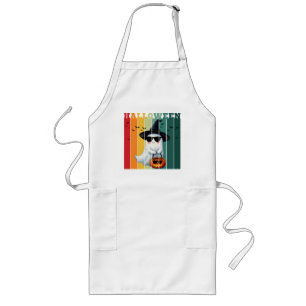 Halloween cute funny ghost pumpkin gift ideas long apron