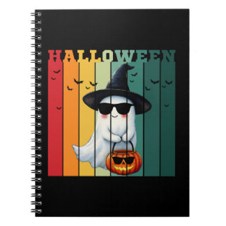 Halloween cute funny ghost pumpkin gift ideas notebook