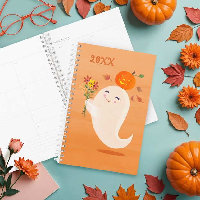 Halloween Cute Ghost and Flowers Planner (Creator Uploaded)