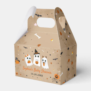 Halloween Cute Ghost Baby Shower Favor Boxes