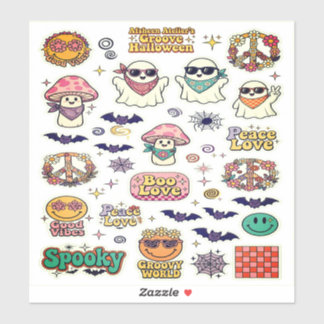 Halloween - Cute Ghost Boo Love Sticker