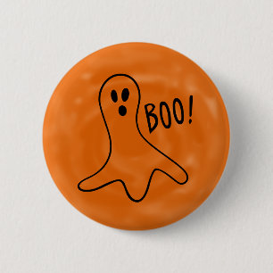Halloween Cute Ghost Booo Button