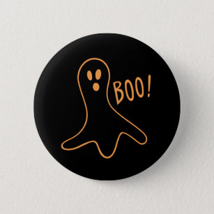 Halloween Cute Ghost Booo Pinback Button