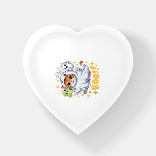 Halloween Cute Ghost Cat Boo Funny Cat BOO Kitty H Paperweight