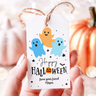 Halloween Cute Ghost Favor Tags Boo Treat Birthday