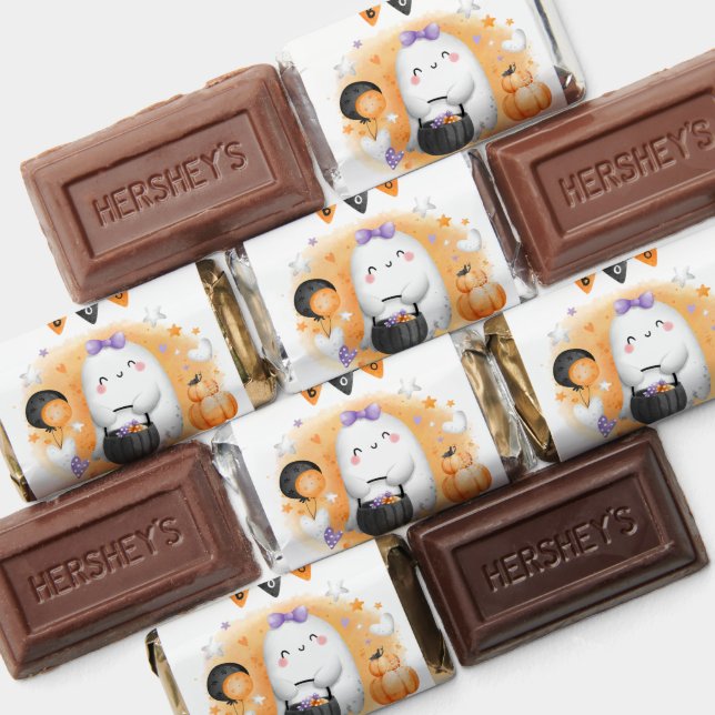 Halloween Cute Ghost Favors Hershey's Miniatures (Assorted)