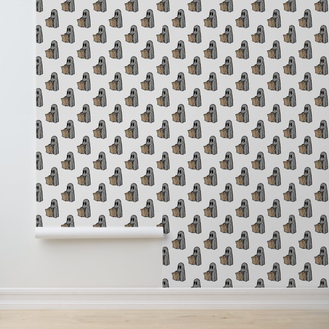 Halloween, Cute Ghost Gray, Trick Or Treat, Boo Wallpaper (Application)