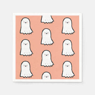 Halloween Cute Ghost Pattern Napkins