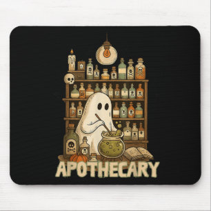Halloween Cute Ghost Pharmacy Tech Apothecary Witc Mouse Pad