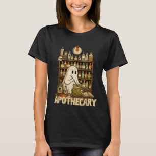 Halloween Cute Ghost Pharmacy Tech Apothecary Witc T-Shirt