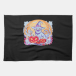 Halloween Cute Ghost Pumpkin Cat Classic T-Shirt Kitchen Towel