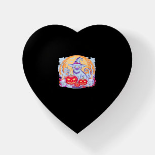 Halloween Cute Ghost Pumpkin Cat Classic T-Shirt Paperweight