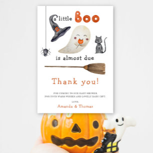 Halloween Cute Ghost thank you baby shower