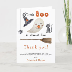Halloween Cute Ghost thank you baby shower 