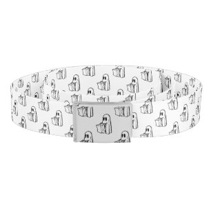 Halloween, Cute Ghost White, Trick Or Treat, Boo Belt