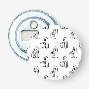 Halloween, Cute Ghost White, Trick Or Treat, Boo Bottle Opener