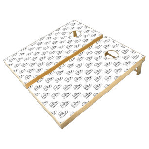 Halloween, Cute Ghost White, Trick Or Treat, Boo Cornhole Set