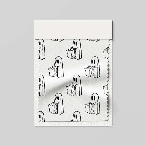 Halloween, Cute Ghost White, Trick Or Treat, Boo Fabric