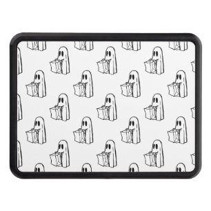 Halloween, Cute Ghost White, Trick Or Treat, Boo Hitch Cover