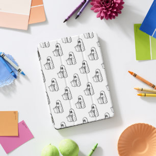 Halloween, Cute Ghost White, Trick Or Treat, Boo iPad Pro Cover