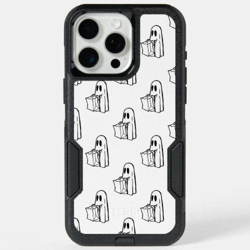 Halloween Cute Ghost White Trick Or Treat Boo iPhone 15 Pro Max Case