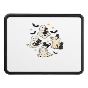 Halloween Cute Ghosts Bats Black Cats Oversized T- Hitch Cover