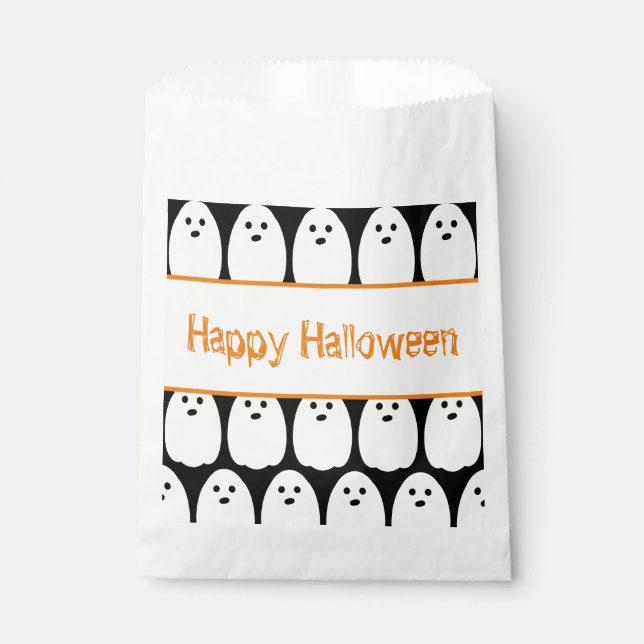 Halloween Cute Ghosts Favor Bag (Front)