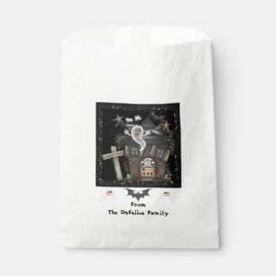 Halloween - Cute Haunted Ghost House (2) Favor Bag