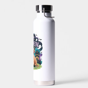 Halloween Cute Highland Cow (2) Water Bottle