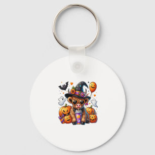 Halloween Cute Highland Cow Keychain