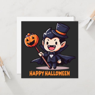 Halloween - Cute Little Vampire Invitation