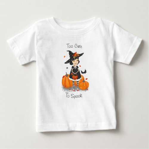 Halloween Cute Little Witch Baby T_Shirt