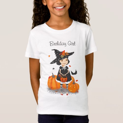Halloween Cute Little Witch T_Shirt