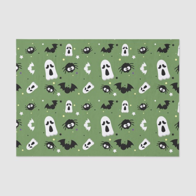 Halloween cute pattern tissue paper (Front)