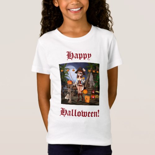 Halloween Cute Pirate Girl Shirt