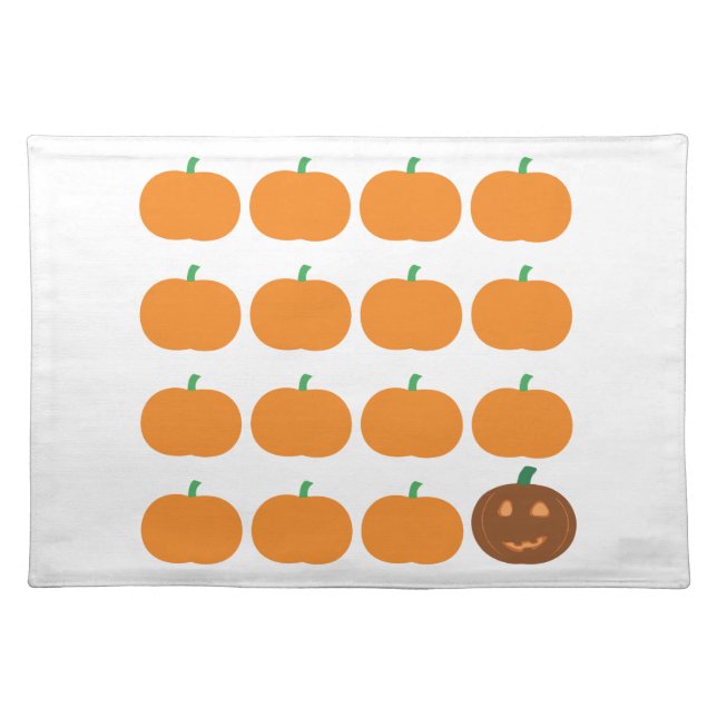 Halloween Cute Pumpkin Patch Placemat (Front)