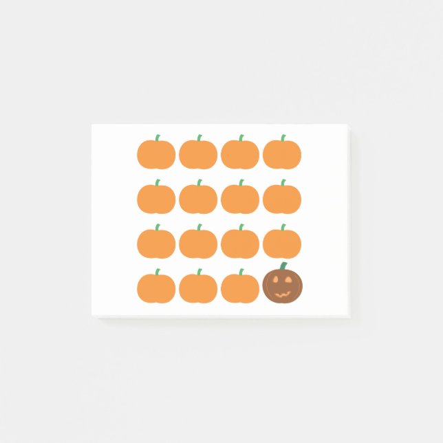 Halloween Cute Pumpkin Patch Post-it Notes (Front)